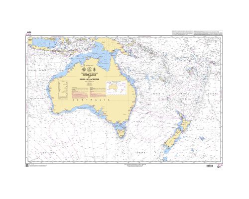 SHOM 7271 à plat Australie et mers adjacentes Shom SHOM 7271 à plat Australie et mers adjacentes Shom
