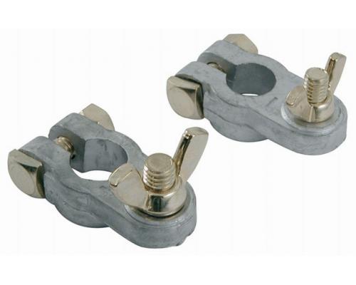 Cosses de batterie + et - la paire (zinc) Aucune Cosses de batterie + et - la paire (zinc) Aucune