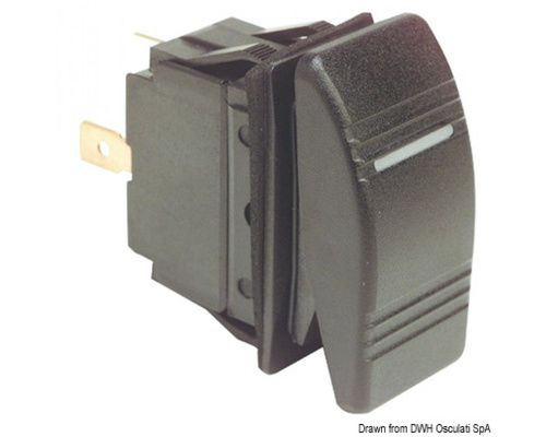 Interrupteur à bascule lumineux 25A on/off/on VRAC Vidal Diffusion Marine Interrupteur à bascule lumineux 25A on/off/on VRAC Vidal Diffusion Marine