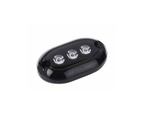 TREM Projecteur 3 LED sous-marin noir lumière bleue IP68 Trem