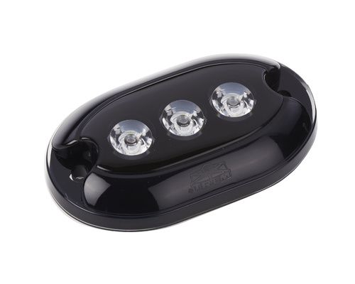 TREM Projecteur 3 LED sous-marin noir lumière blanche IP68 Trem