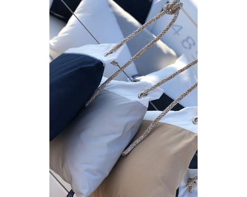 MARINE BUSINESS Lot de 2 coussins waterproof bleu/blanc Marine Business