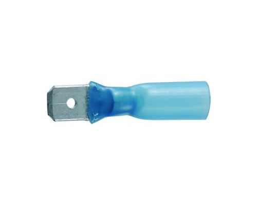 EUROMARINE Cosses plates étanches 6,3 mm bleues mâles les 4 Euromarine EUROMARINE Cosses plates étanches 6,3 mm bleues mâles les 4 Euromarine