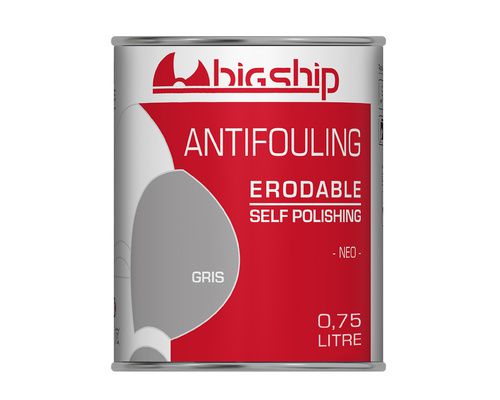 BIGSHIP Antifouling erodable gris 0,75L BigShip
