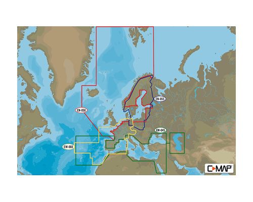 CMAP 4D MAX+ Continental Europe du Nord C-Map CMAP 4D MAX+ Continental Europe du Nord C-Map