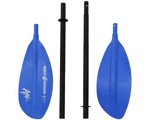 AQUADESIGN Pagaie ATTAK 4 parties bleue Aquadesign