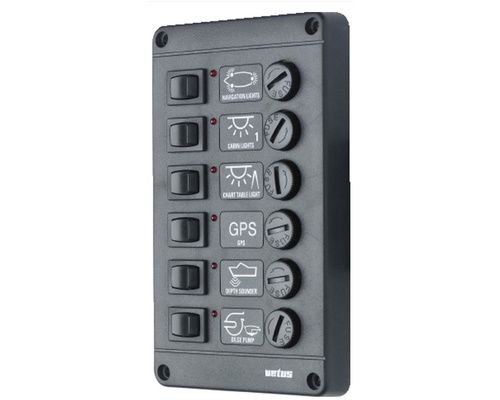 VETUS Tableau électrique P6 - 6 fusibles 12V Vetus VETUS Tableau électrique P6 - 6 fusibles 12V Vetus