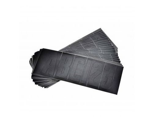 Kit immatriculation Noir Attwood