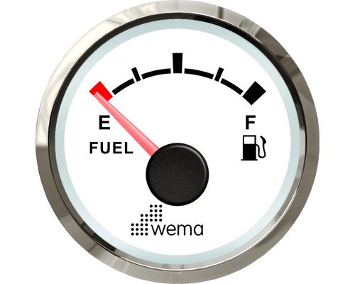 Jauge Silverline carburant NMEA2000 - blanc Vidal Diffusion Marine Jauge Silverline carburant NMEA2000 - blanc Vidal Diffusion Marine