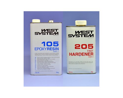 WEST SYSTEM Resine epoxy 105 + durcisseur 205 Pack B 6Kg West System WEST SYSTEM Resine epoxy 105 + durcisseur 205 Pack B 6Kg West System