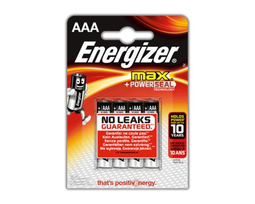 ENERGIZER Max Piles LR03 AAA, blister de 4 Energizer ENERGIZER Max Piles LR03 AAA, blister de 4 Energizer