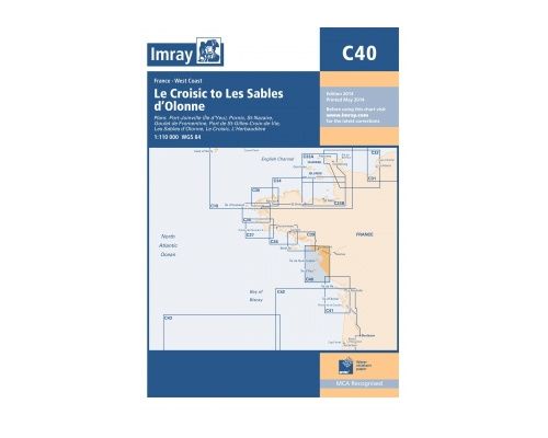 IMRAY Carte C40 Le Croisic to Les Sables d'Olonne Imray IMRAY Carte C40 Le Croisic to Les Sables d'Olonne Imray