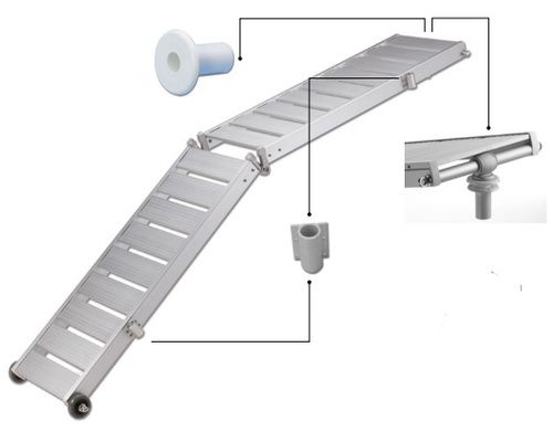 TREM Passerelle pliable aluminium 2 m Trem