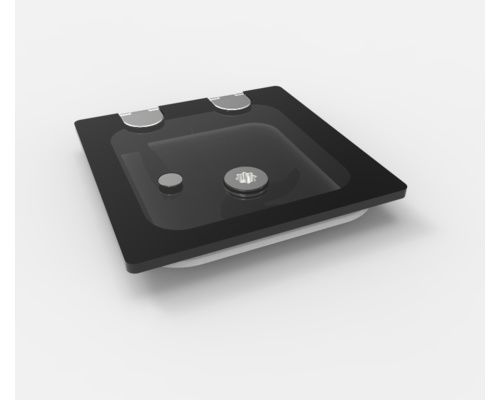 GOIOT Panneau Opal Flush T10 gris satiné 260 x 260mm Goiot