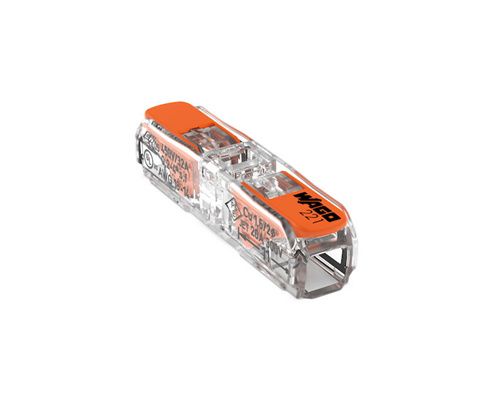 WAGO Connecteur de passage +levier pour 2 conducteurs, les 6 WAGO WAGO Connecteur de passage +levier pour 2 conducteurs, les 6 WAGO
