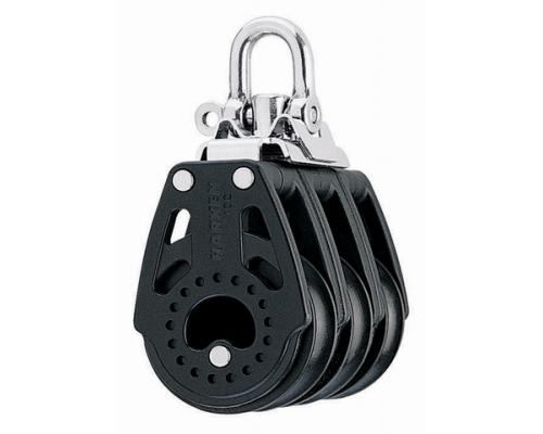 HARKEN Poulie triple manille Carbo Ø réa 29mm Ø cord 8mm Harken HARKEN Poulie triple manille Carbo Ø réa 29mm Ø cord 8mm Harken