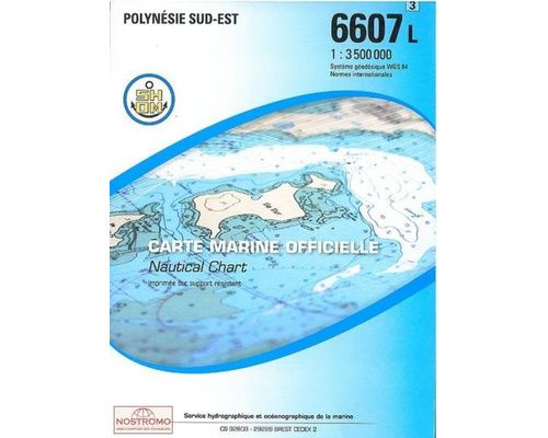 SHOM L6607 POLYNESIE SUD-EST Shom SHOM L6607 POLYNESIE SUD-EST Shom