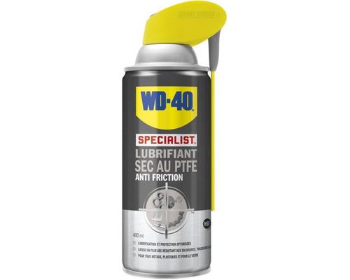 WD-40 spécialist lubrifiant sec PTFE - aérosol de 400 ml WD40 WD-40 spécialist lubrifiant sec PTFE - aérosol de 400 ml WD40