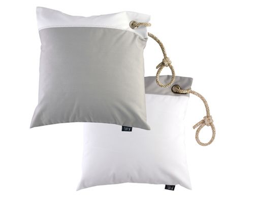 MARINE BUSINESS Lot de 2 coussins waterproof gris/blanc Marine Business