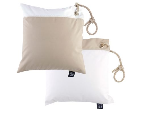 MARINE BUSINESS Lot de 2 coussins waterproof sable/blanc Marine Business