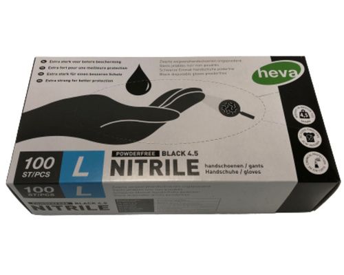 HEVA Gants nitrile taille L les 100 HEVA HEVA Gants nitrile taille L les 100 HEVA