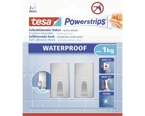 TESA Crochets Rectangulaire Inox Waterproof (X2) Tesa