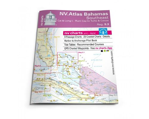 NV CHARTS Atlas Bahamas South East 9.3 NV Charts NV CHARTS Atlas Bahamas South East 9.3 NV Charts