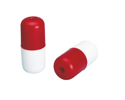 NUOVA RADE Flotteur ligne d'eau bicolore blanc et rouge trou Nuova Rade