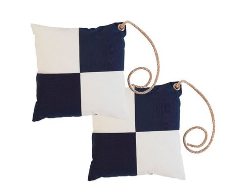 MARINE BUSINESS Lot de 2 coussins WATERPROOF BLEU/BLANC Marine Business MARINE BUSINESS Lot de 2 coussins WATERPROOF BLEU/BLANC Marine Business