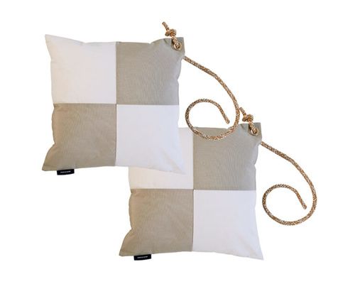 MARINE BUSINESS Lot de 2 coussins WATERPROOF GRIS/BLANC Marine Business MARINE BUSINESS Lot de 2 coussins WATERPROOF GRIS/BLANC Marine Business