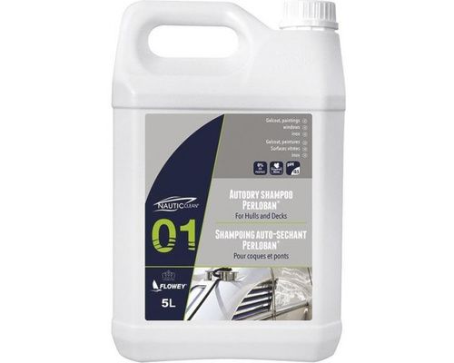 NAUTIC CLEAN 01 Shampooing auto-séchant Perloban 5 L Nautic Clean NAUTIC CLEAN 01 Shampooing auto-séchant Perloban 5 L Nautic Clean
