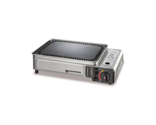 PLANCHA A GAZ NOMADE / 2 BRULEURS EN ACIER INOX LONGITUDINAU KEMPER PLANCHA A GAZ NOMADE / 2 BRULEURS EN ACIER INOX LONGITUDINAU KEMPER