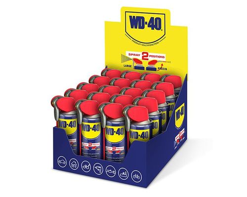 WD-40 - aérosol de 200 ml - double spray - Boite de 20 WD40 WD-40 - aérosol de 200 ml - double spray - Boite de 20 WD40