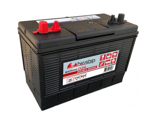 BIGSHIP Batterie DUAL 100Ah double borne BigShip BIGSHIP Batterie DUAL 100Ah double borne BigShip