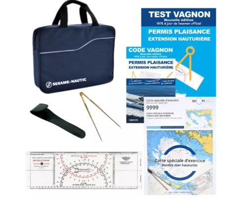 VAGNON Sacoche Hauturier Code et test carte compas regle Vagnon