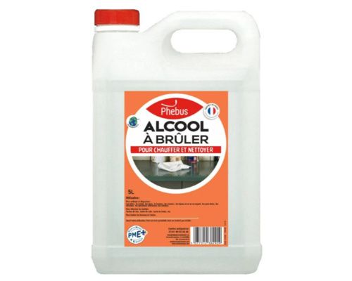 PHEBUS Alcool à bruler - 5 litres PHEBUS PHEBUS Alcool à bruler - 5 litres PHEBUS