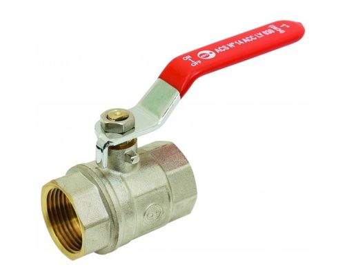 Vanne F/F laiton levier inox plat rouge 2" PN25 ADG Vanne F/F laiton levier inox plat rouge 2" PN25 ADG