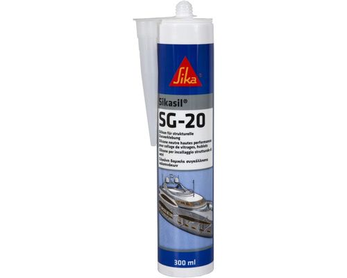 SIKA Sikasil SG-20 cartouche 300mL blanc Sika