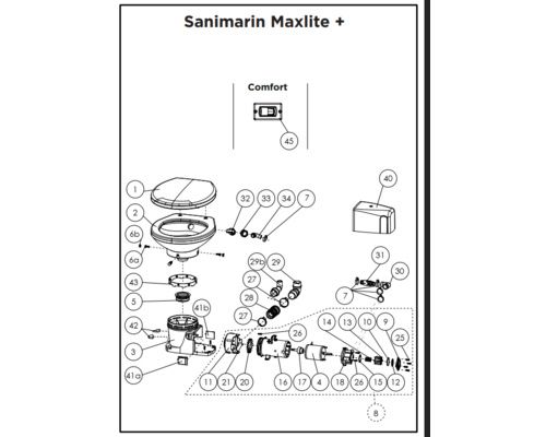 SANIMARIN Pompe POUR MAXLITE+ 12V Sanimarin SANIMARIN Pompe POUR MAXLITE+ 12V Sanimarin