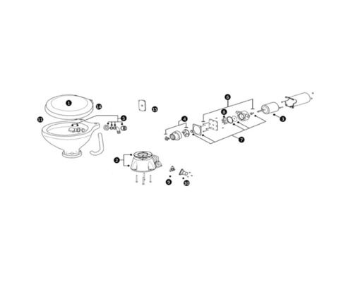 OSCULATI Kit complet de pompe de remplacement 24V Osculati OSCULATI Kit complet de pompe de remplacement 24V Osculati