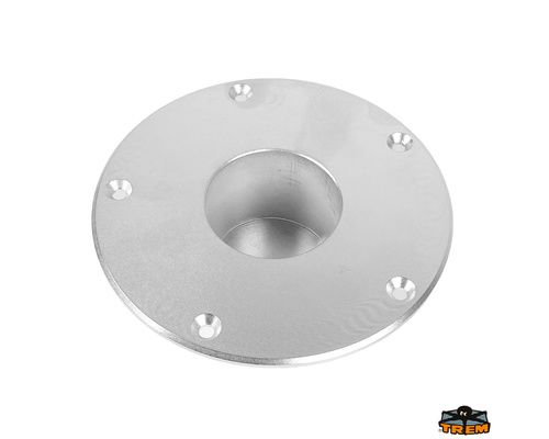 TREM Embase encastrable renforcé pr pied de table-aluminium Trem