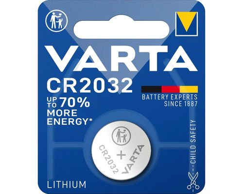 VARTA Pile bouton - lithium - CR2032 - En blister Varta