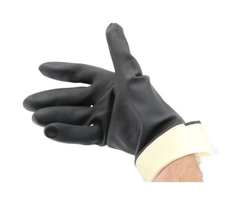 HEVA GANTS DE TRAVAIL CAOUTCHOUC - noir taille XL HEVA