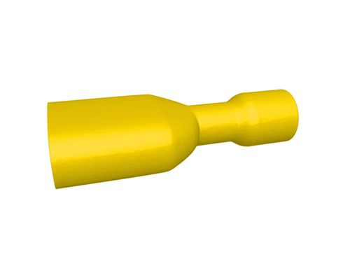 Cosse plate femelle isolée 6.3mm -3 à 6mm² Jaune par 10 NAVEO Cosse plate femelle isolée 6.3mm -3 à 6mm² Jaune par 10 NAVEO