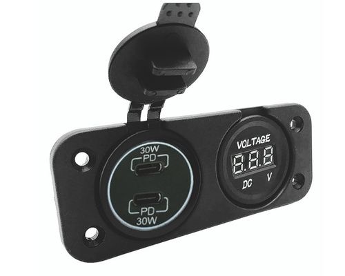 BIGSHIP PORT USB -C 2 ENTRÉES PLUS VOLTMÈTRE BigShip BIGSHIP PORT USB -C 2 ENTRÉES PLUS VOLTMÈTRE BigShip