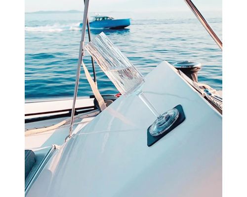 SILWY Verres à champagne aimantés en plastique, les 2