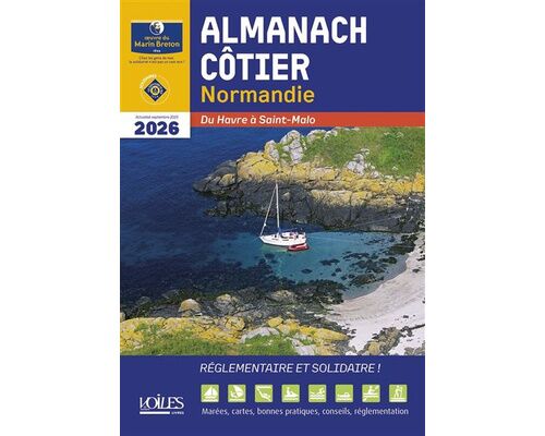 Almanach côtier Normandie 2026 Oeuvre du Marin Breton