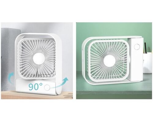 Ventilateur de table rechargeable - 15cm