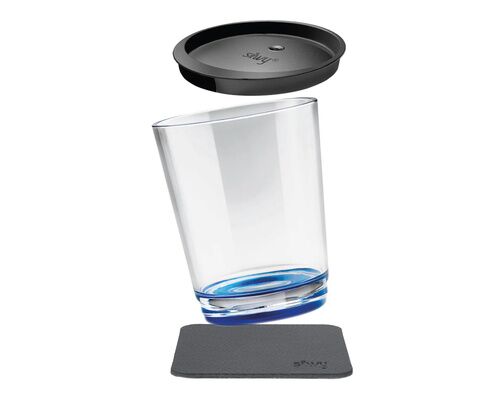 SILWY Verre à eau aimanté bleu les 2 SILWY