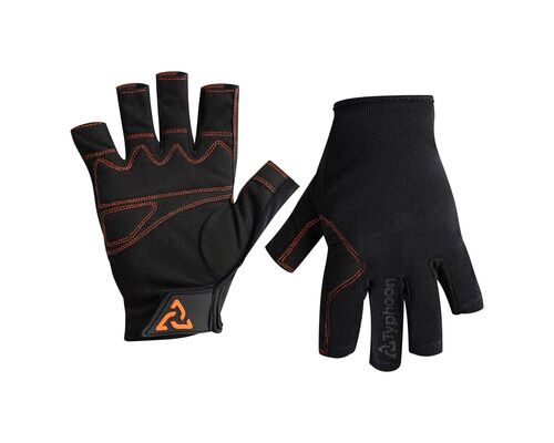 TYPHOON Gants Essentiel Doigts Courts - Adultes-Noir/Solar